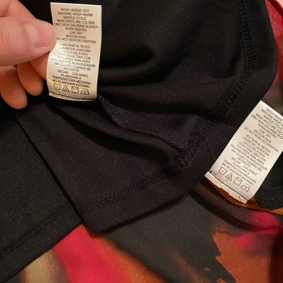 Anthropologie Tapemeasure Blouse XL Chiffon 3/4 Sleeve Embellished V-Neck - Picture 12 of 13